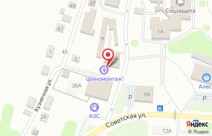 Шиномонтаж в Красноярске на карте