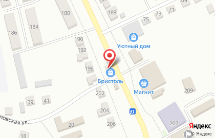 Магазин у дома Бристоль на Интернациональной улице на карте