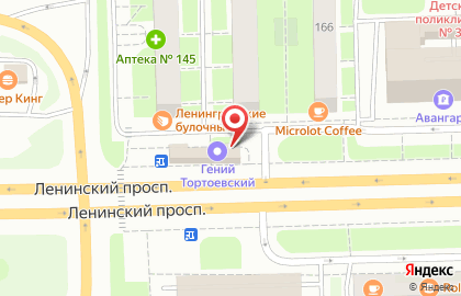 У дома в Московском районе на карте