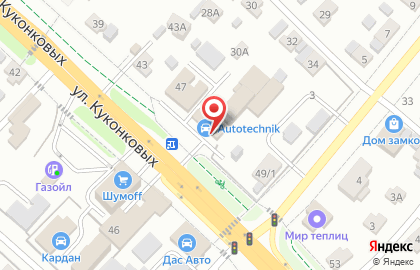 Магазин автотоваров Штурман в Иваново на карте