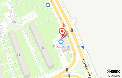 Продуктовый магазин в Санкт-Петербурге на карте