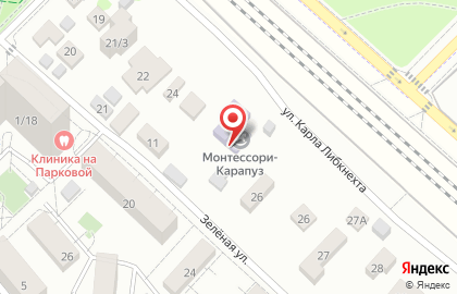 Частный детский сад Монтессори-Карапуз на карте