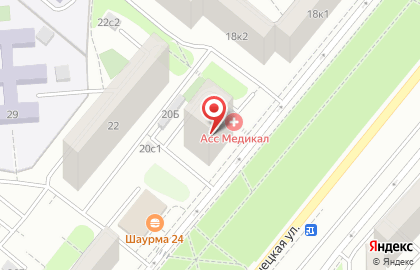 Салон красоты Тиара на Донецкой улице, 20 к 1 на карте