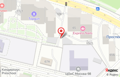 Автоцентр Шик Блеск на улице Удальцова, 69 ст1 на карте