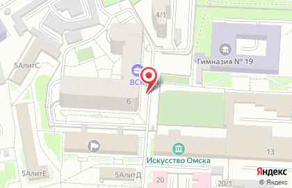 Страховое агентство ВСК в Центральном районе на карте