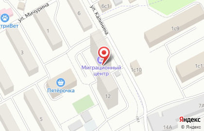 Миграционный центр Одинцово на карте