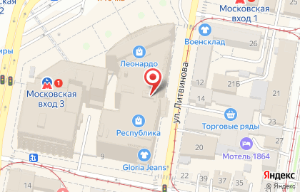 Магазин нижнего белья Milavitsa на площади Революции на карте