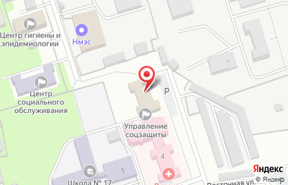 Управление социальной защиты населения по Первомайскому району на карте