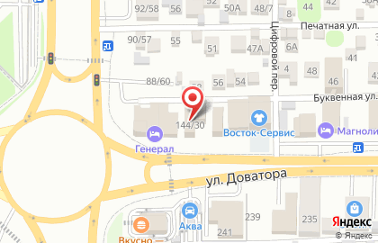 Торгово-сервисная фирма на улице Доватора на карте