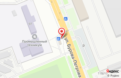 Продуктовый магазин в Кургане на карте
