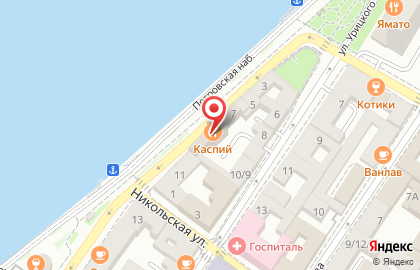 Ресторан Каспий на карте
