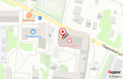 Магазин разливного пива Пивовед на Парковой улице на карте