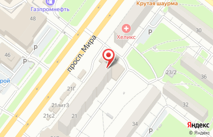 Томич на улице Мира на карте