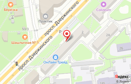 Военный комиссариат Дзержинского и Калининского районов г. Новосибирска в Дзержинском районе на карте
