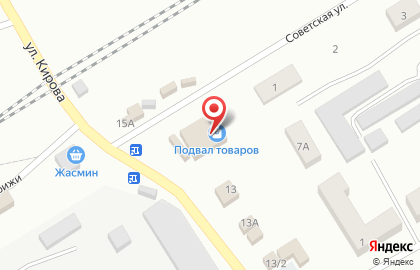 Магазин Подвал товаров на карте