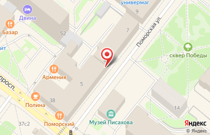 Информационное агентство Иреда-Архангельск на Поморской улице на карте