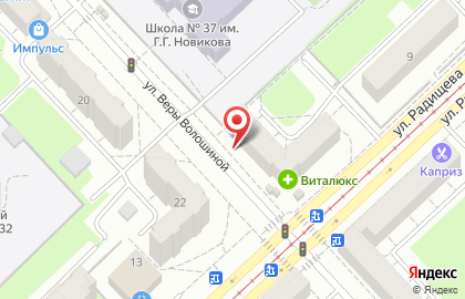 Магазин разливного пива Калинкино на улице Радищева на карте