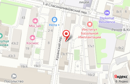 ВЕЛЛ в 1-м Спасоналивковском переулке на карте