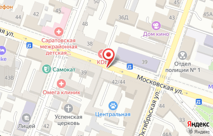 Монэ на Московской улице на карте