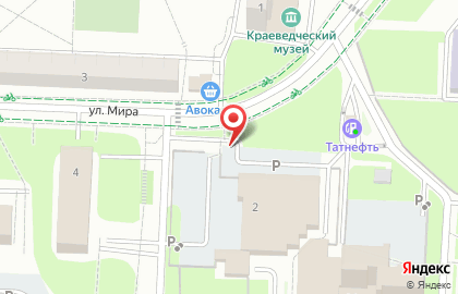 Автостоянка в Казани на карте