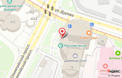 Банкомат Кредит Европа банк на метро Достоевская на карте