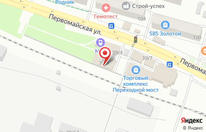 ОАО Банкомат, МДМ Банк на Первомайской улице на карте