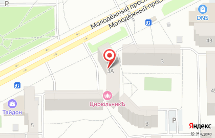 Банкомат Левобережный на Молодёжном проспекте на карте