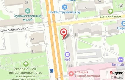 НОУ Ивановский областной учебный центр регионального отделения ДОСААФ РФ на проспекте Ленина на карте