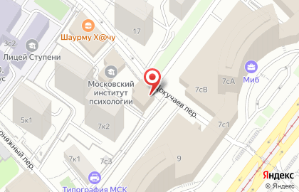 Московская служба психологической помощи населению на метро Красные ворота на карте