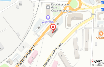Военный комиссариат Сахалинской области на Портовой улице на карте