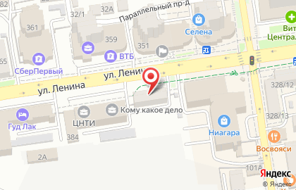 Магазин эротических товаров Один+ на улице Ленина на карте