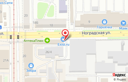 Магазин автозапчастей Exist.ru на Ноградской улице на карте