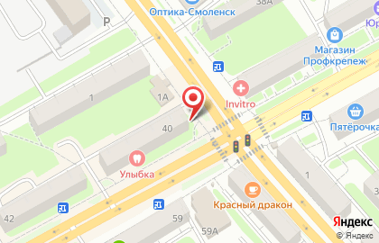 Аптека Линия Здоровья в Смоленске на карте
