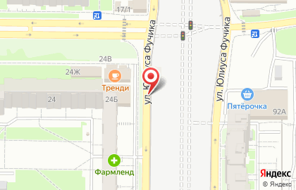 Копицентр на Фучика на карте