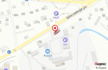 Торговая компания Лотос на Шоссейной улице на карте