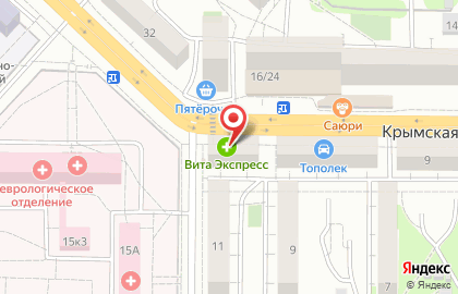 Био в Крымском проезде на карте