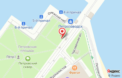 Киоск по продаже сувениров на улице Карла Маркса на карте