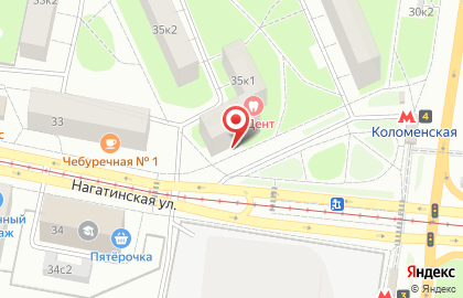 Карта туров на Нагатинской улице на карте