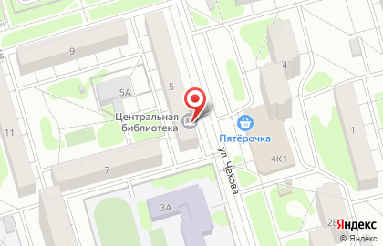 Центральная городская библиотека, г. Лобня на карте