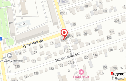 Центр автострахования на Тульской улице на карте