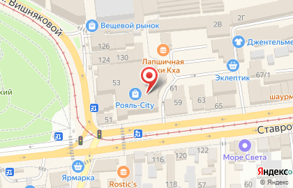 Магазин детских товаров Детский мир на Ставропольской на карте