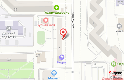 Производственная компания Гефест на улице Жукова на карте
