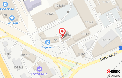 Торговая компания на Омской улице на карте