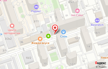 Текком Юг на карте