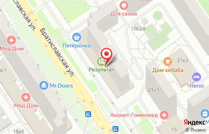 Образовательный центр Шахматная школа №1 на метро Братиславская на карте