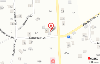 Продуктовый магазин Ирина на Береговой улице на карте