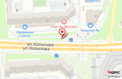 Киоск по продаже печатной продукции Лига Пресс в Железнодорожном районе на карте