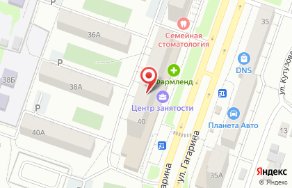 Торговый дом Мясная душа на улице Гагарина, 40 на карте