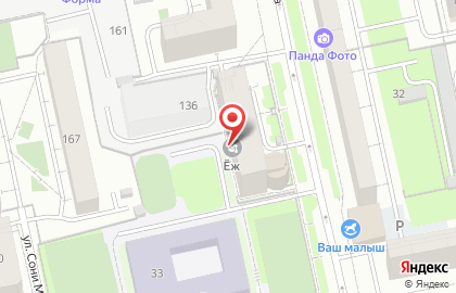 Шахматный клуб Ёж в Октябрьском районе на карте