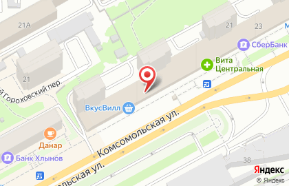 ТЦ Рубин на Комсомольской на карте
